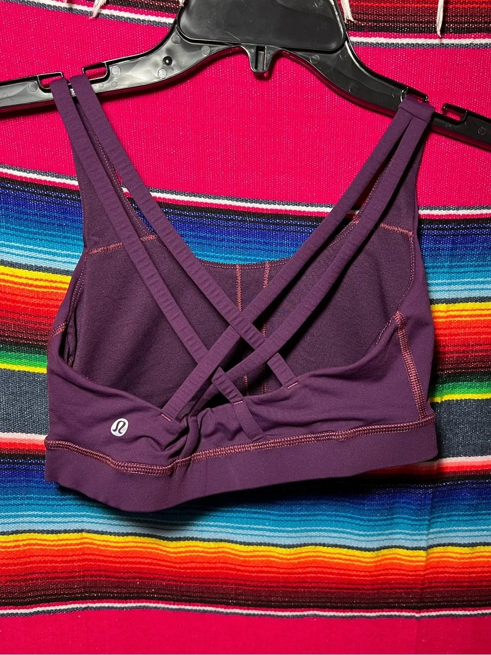 Lululemon Energy Bra Darkest Magenta Size 6